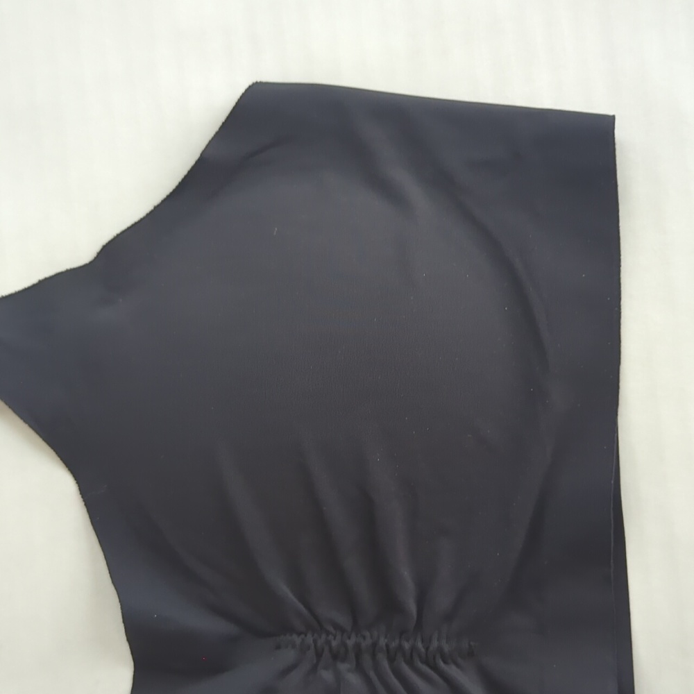 Sophia Ruched Padded Wireless Bra LARGE Black Pullover - Picture 4 of 15